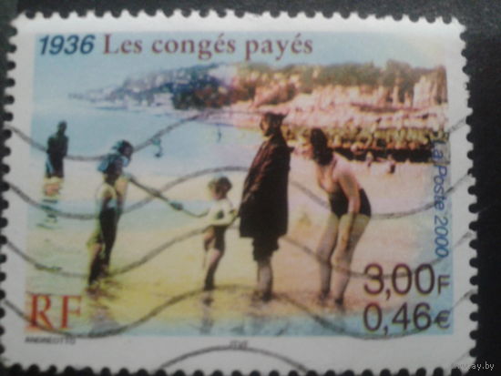 Франция 2000 летний отдых на море 1936 г.
