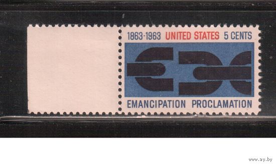 США-1963, (Мих.846) , **  , Эмансипация (одиночка),