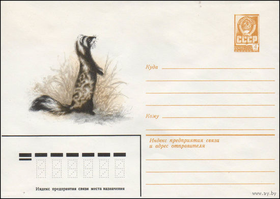 Художественный маркированный конверт СССР N 14676 (03.12.1980) [Перевязка]