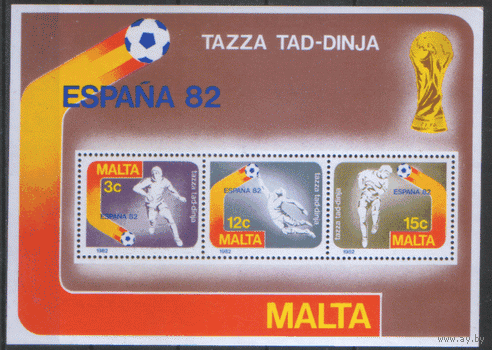 МЛТ. М. Блок 7. 1982. ЧМ по футболу в Испании. ЧиСт.
