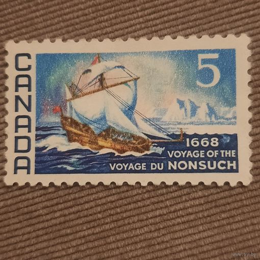 Канада 1968. Парусник. Vouage of the Nonsuch