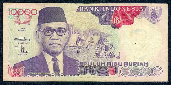 Индонезия, 10000 рупия 1992 год
