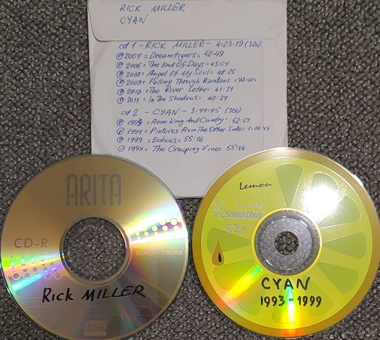 CD MP3 Rick MILLER, CYAN - 2 CD