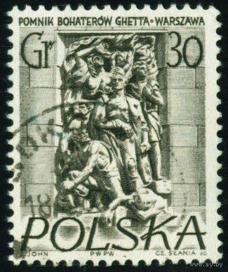 Памятники Варшавы Польша 1956 год 1 марка