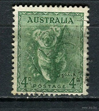 Австралия - 1937/1949 - Коала 4Р - [Mi.144C] - 1 марка. Гашеная.  (Лот 12EX)-T25P1