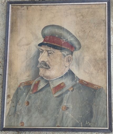 Сталин , холст , масло , картина