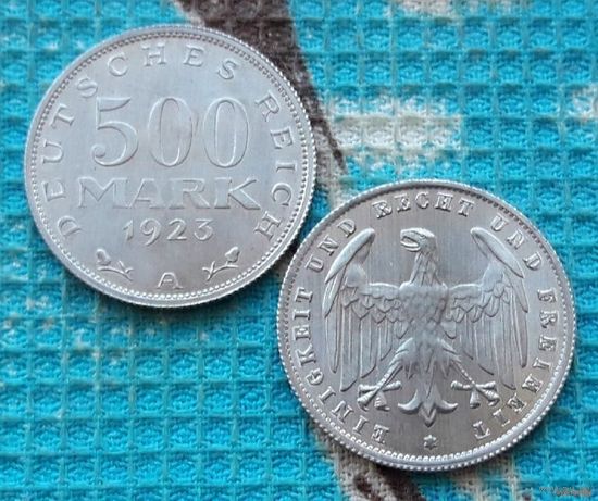 Германия 500 марок 1923 года, UNC. А.