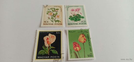 Венгрия марки флора