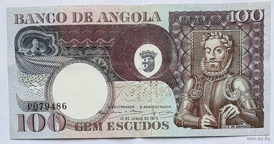 Ангола 100 эскудо 1973 г.