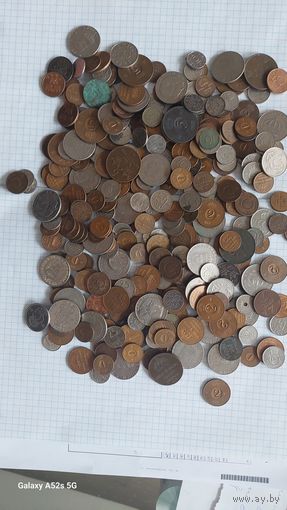 Лот монет Швеция 1 кг. 1