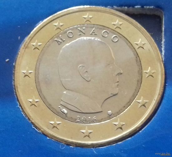 1 евро, Монако 2016 г., AU