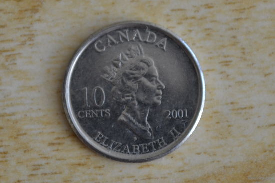 Канада 10 центов 2001 Год волонтеров