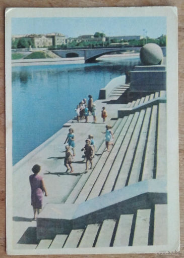 Минск. Набережная Свислочи. 1965 г Чистая