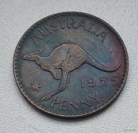Австралия 1 пенни, 1955 Точка после "PENNY"  8-6-4