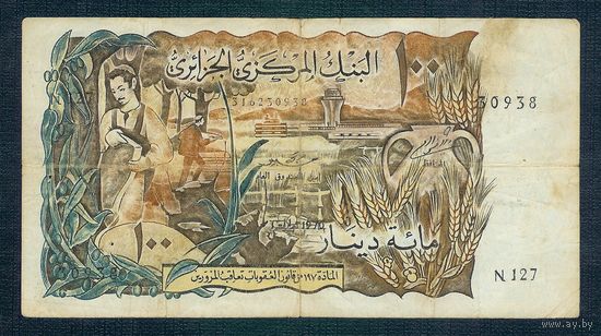 Алжир 100 динар 1970 год.