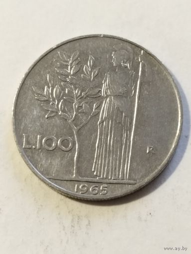 Италия 100 лир 1965