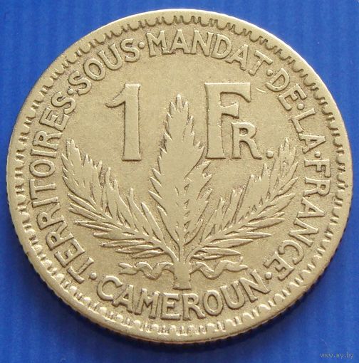 Камерун. 1 франк 1924 год  KM#2    Тираж: 3.000.000 шт