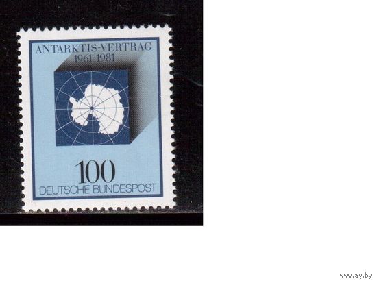 Германия(ФРГ)-1981,(Мих.1117), **, Исследования  Антарктиды