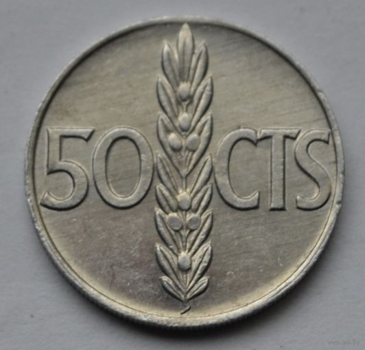Испания, 50 сентимо 1966 г.