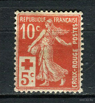 Франция - 1914 - Красный крест - [Mi. 126] - полная серия - 1 марка. MH.  (Лот 47DL)