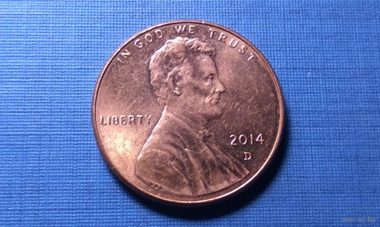 1 цент 2014 D. США.