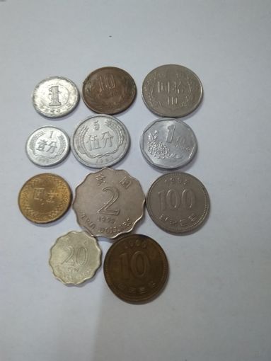 Монеты Азии. Сборный лот.