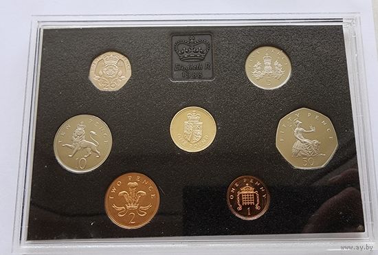Годовой набор монет Великобритании 1988 года