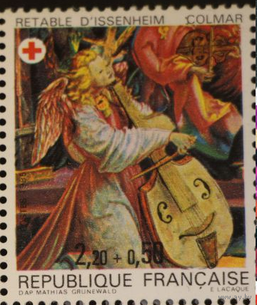 Франция 1985 красный крест живопись MNH