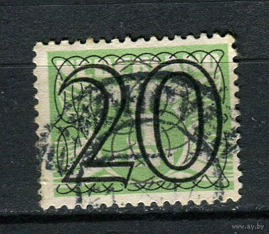 Нидерланды - 1940 - Цифры. Надпечатка нового номинала 20С на 3С - [Mi.363] - 1 марка. Гашеная.  (Лот 33DX)-T2P24