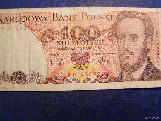 Польша, 100 злотых, 1988