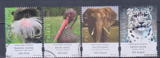 [307] Польша 2007. Фауна.Животные зоопарка. Гашеная серия.