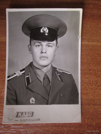 Фото курсанта Благовещенского танкового училища(окончившего Суворовское училище).