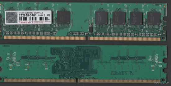 Память Transcend 512MB PC2-5300 DDR2-667MHz