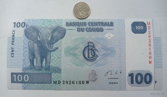 Werty71 Конго 100 франков 2013 UNC банкнота