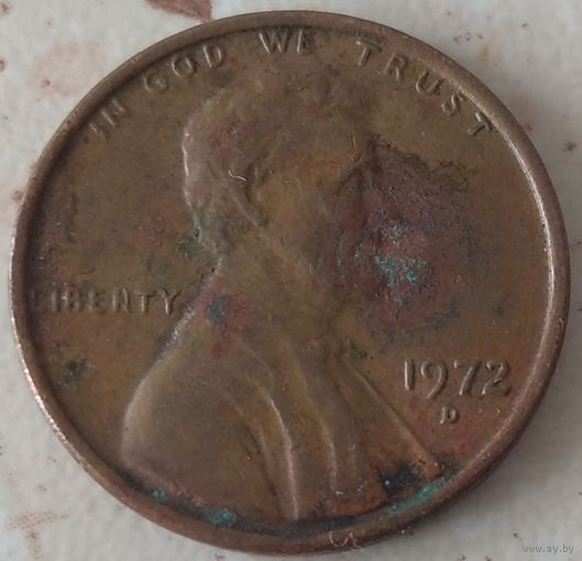 США 1 цент 1972 D . Возможен обмен