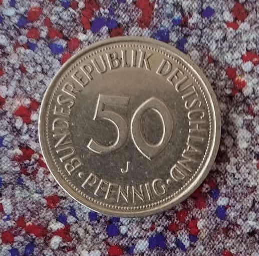 50 пфеннигов 1991(J) года Федеративная республика.