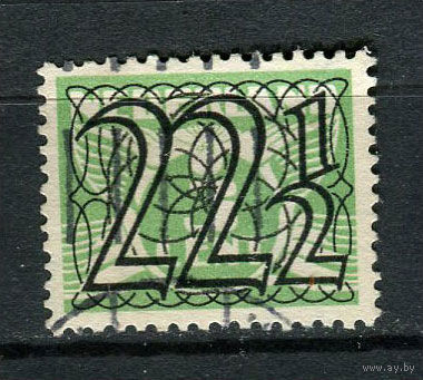 Нидерланды - 1940 - Цифры. Надпечатка нового номинала 22 1/2С на 3С - [Mi.364] - 1 марка. Гашеная.  (Лот 34DX)-T2P24