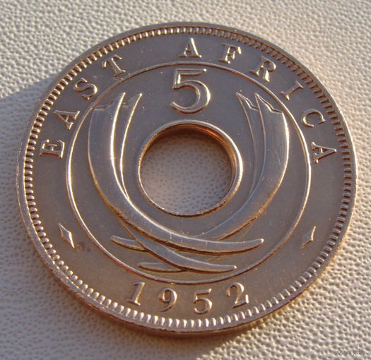 Британская Восточная Африка. 5 центов 1952 год  KM#33
