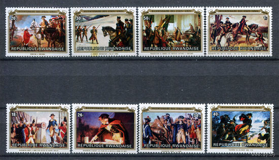 Руанда - 1976г. - 200 лет независимости США - полная серия, MNH [Mi 783-790] - 8 марок