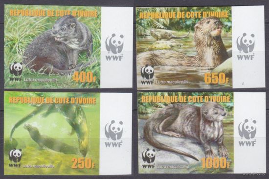 2005 Берег Слоновой Кости 1349b-1352b WWF / Фауна 22,00 евро