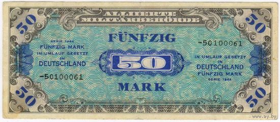 Германия 50 марок 1944 год, союзная оккупация серия -50100061