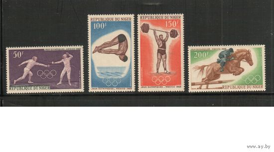 Нигер-1968 (Мих.189-192) **,  Спорт, ОИ-1968(полная серия)