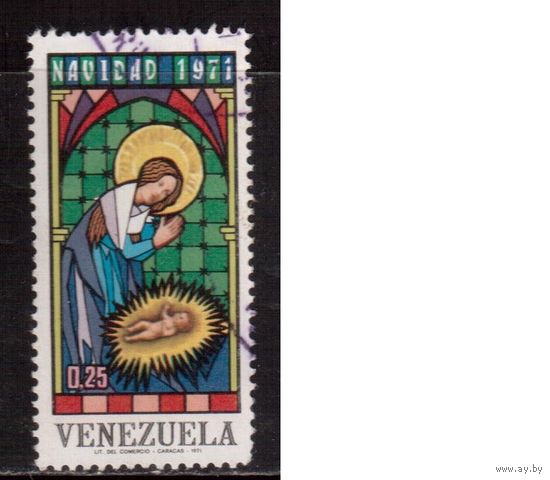 Венесуэла-1971, (Мих.1890) гаш. , Рождество,