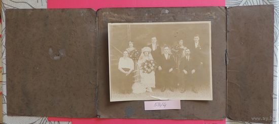Фото "Свадьба", эмигранты в Канаде, 1920-1930-е гг., (21*16 см)