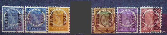 Нидерландская Индия\628а\, 1908, цифры, Вильгельмина, 12 марок с надп. 2 скана