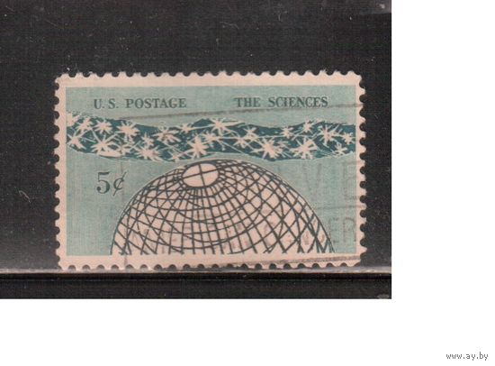 США-1963, (Мих.850) , гаш., Наука (одиночка),