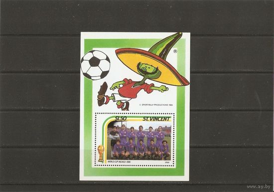 St. Vincent 1984 ЧМ по футболу Mexico86 блок
