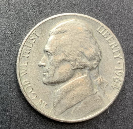 США, 5 центов 1964г.
