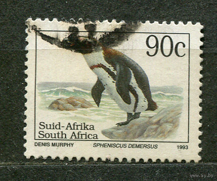 Животные Красной книги. Африканский пингвин. Южная Африка. 1993
