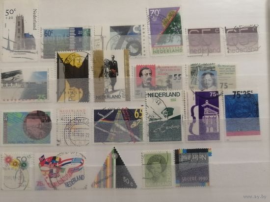 Лот гашенных марок Нидерланды 1981-1990